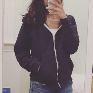 Zip up not cropped sweatshirt